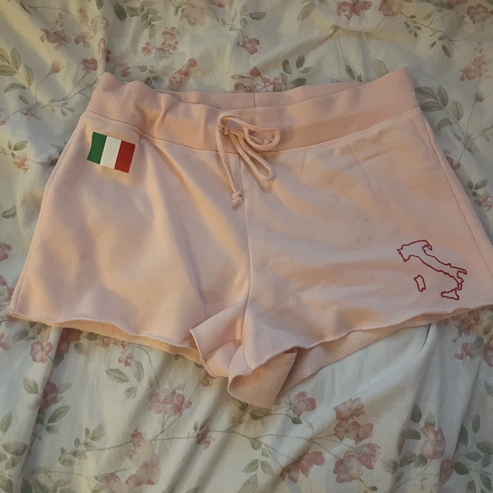 baby pink shorts
